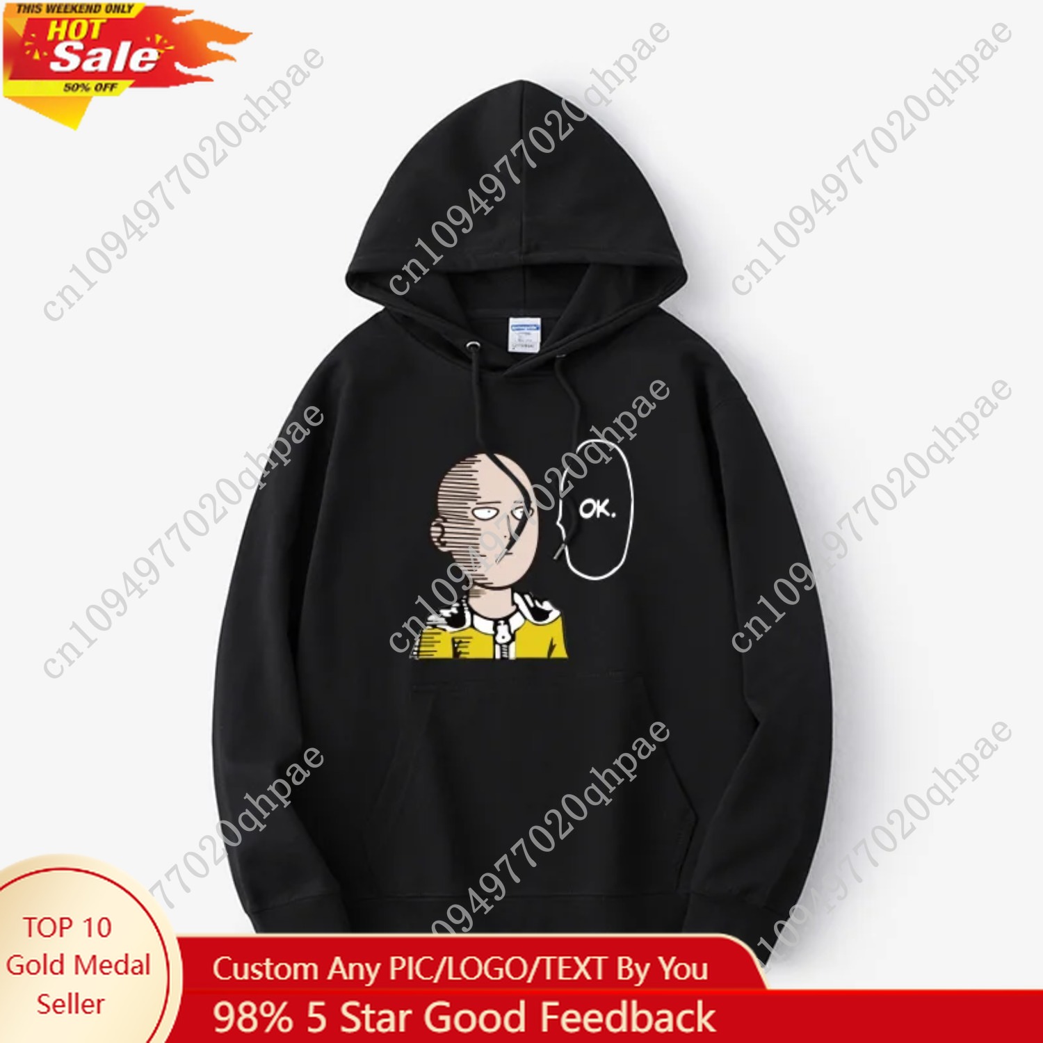 Punch Man Saitama Teacher's Ho – Anime Merchandise Hoodie recenzja i cena