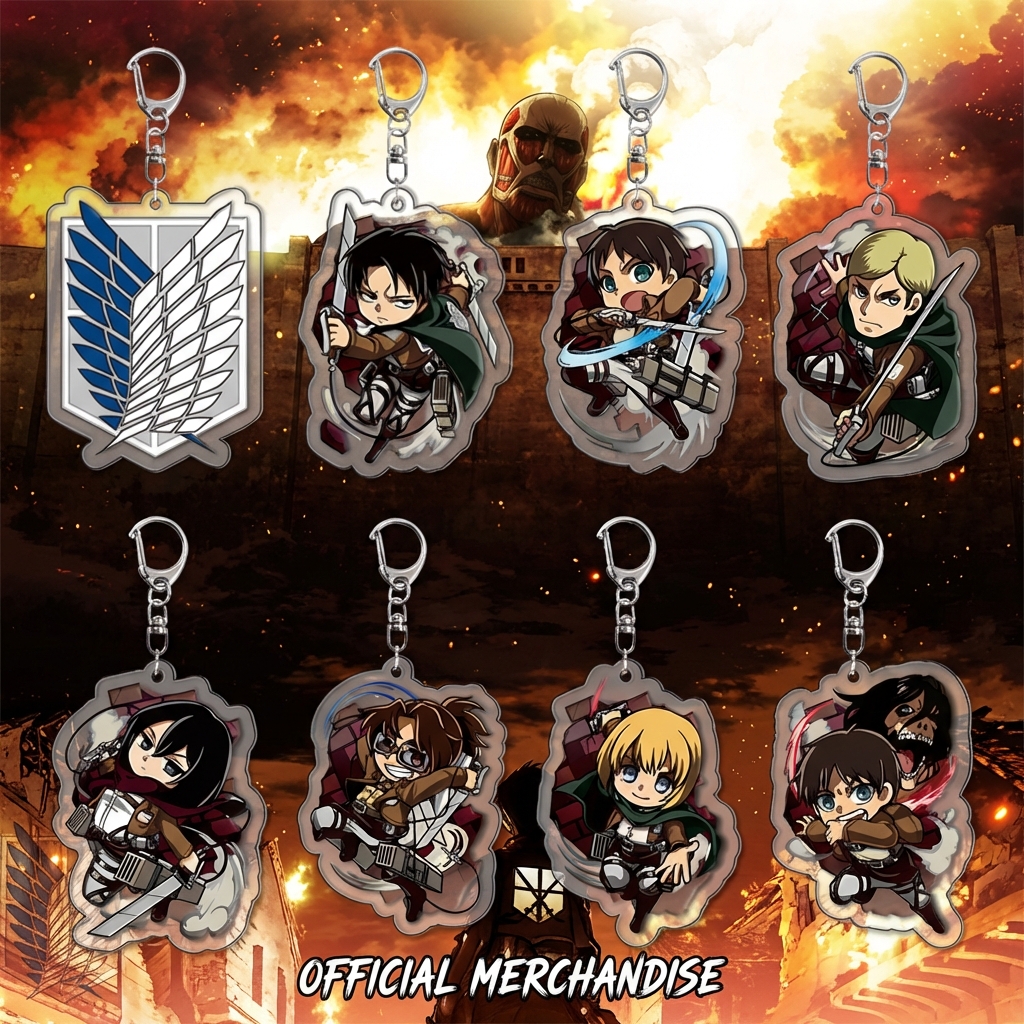 Attack on Titan Keychain Acryl – Anime Merchandise Keychain recenzja i cena