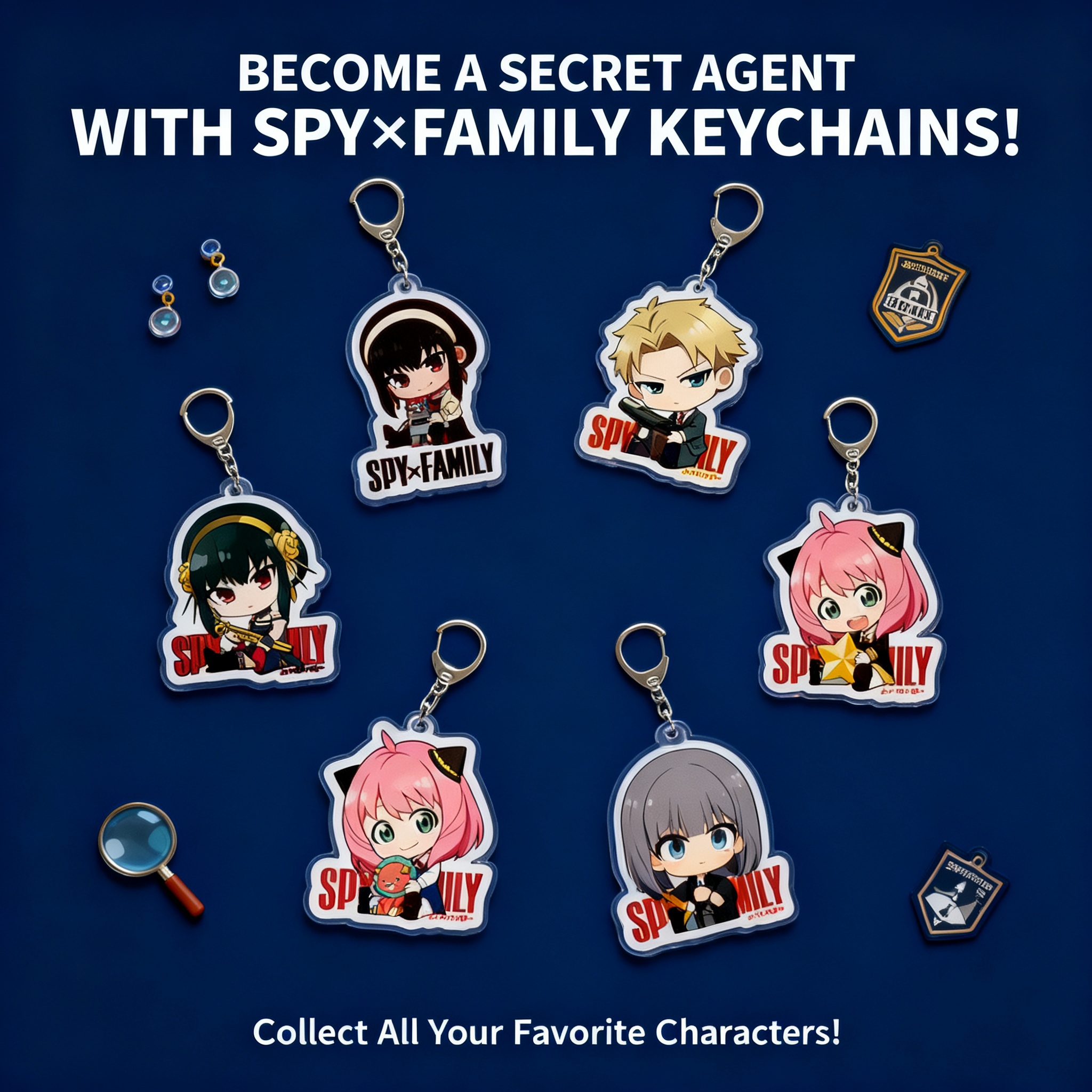 Spy x Family Acrylic Keychain  – Cute Anime Merchandise recenzja i cena