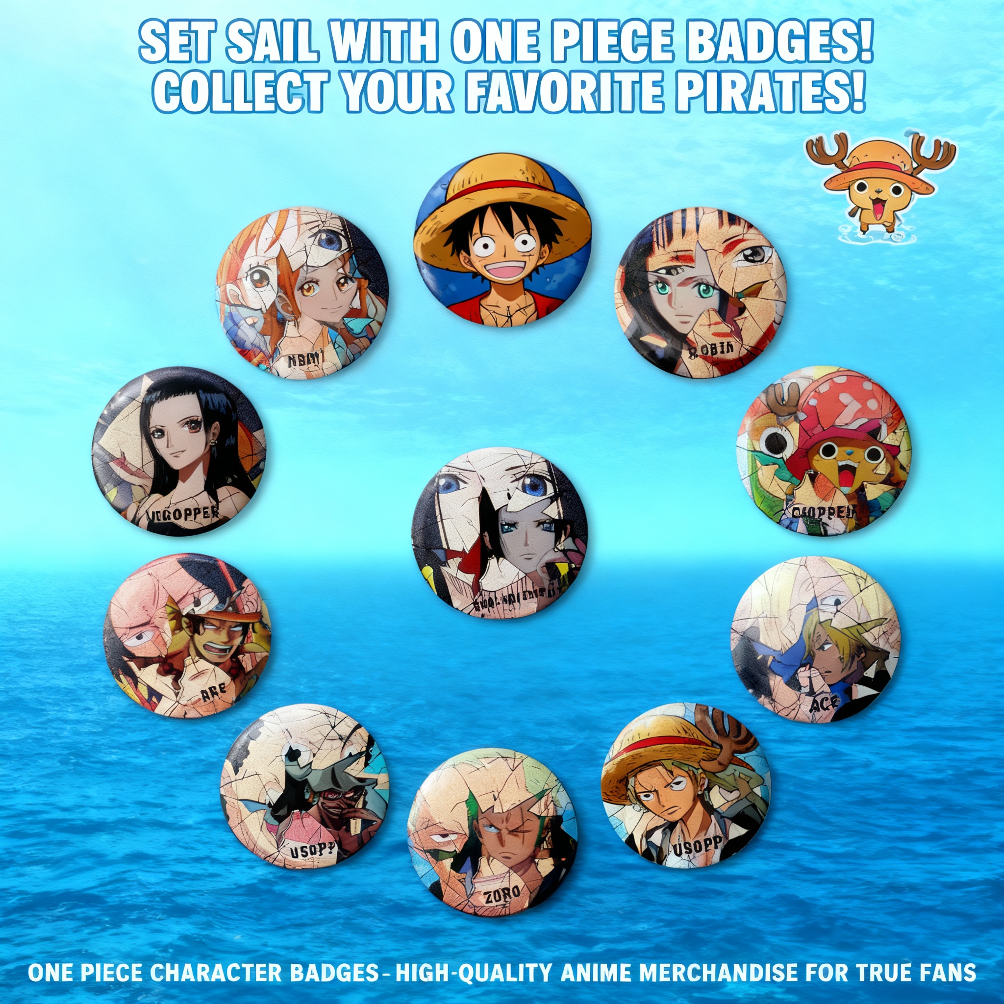 One Piece Anime Badge Pins Luf – Luffy Anime Merchandise recenzja i cena